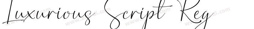 Luxurious Script Reg字体转换